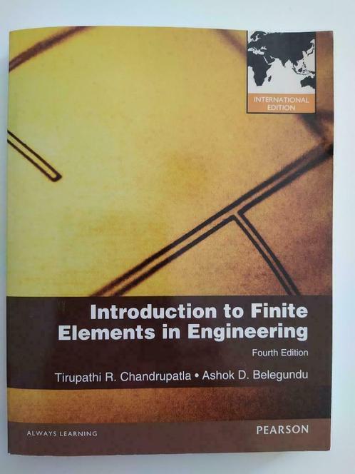 Introduction to Finite Elements in Engineering, Livres, Livres d'étude & Cours, Comme neuf, Enseignement supérieur, Enlèvement ou Envoi
