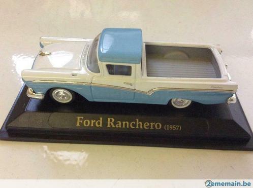 Ford Ranchero 1957 bleue et blanche Collection, Hobby en Vrije tijd, Modelbouw | Auto's en Voertuigen, Gebruikt, Auto, Ophalen
