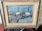 Huile sur toile (paysage d'hiver) signé G.Bloyaert, Antiquités & Art, Enlèvement ou Envoi