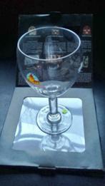 Leffe glas met een aperitiefplankje van leisteen, Verzamelen, Nieuw, Ophalen, Bierglas