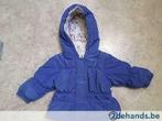 Baby jasje blauw maat 68 met flanellen poesjes binnenvoering, Kinderen en Baby's, Babykleding | Maat 68, Jasje, Meisje, Ophalen of Verzenden