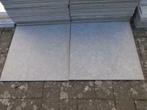 Vierkante grijze vloertegels 1ste keuze 50 x 50 cm + plinten, Enlèvement, Carrelage de sol