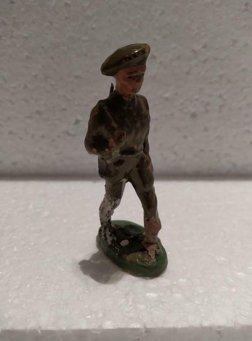 Papier Mache Vintage - Solido Belge - Soldat Belge (D), Collections, Jouets miniatures, Utilisé, Enlèvement ou Envoi
