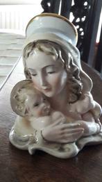 art deco ITALY Maria en kind in porselein, Antiek en Kunst, Antiek | Religieuze voorwerpen, Ophalen of Verzenden