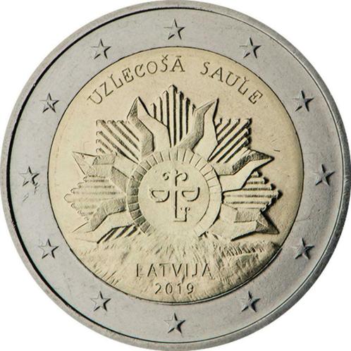 2 euros Lettonie 2019 'Sunrise Coat of Arms', Timbres & Monnaies, Monnaies | Europe | Monnaies euro, 2 euros, Enlèvement ou Envoi