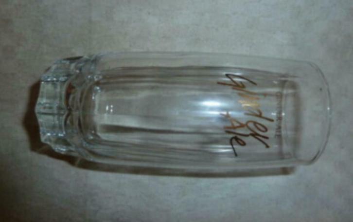 #D bier glas GINDER ALE Brouwerij Martinas - Merchtem, Verzamelen, Glas en Drinkglazen, Nieuw, Bierglas, Ophalen of Verzenden