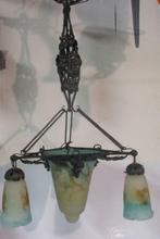 originele art deco pate de verre lamp Muller Luneville 11, Antiquités & Art, Envoi