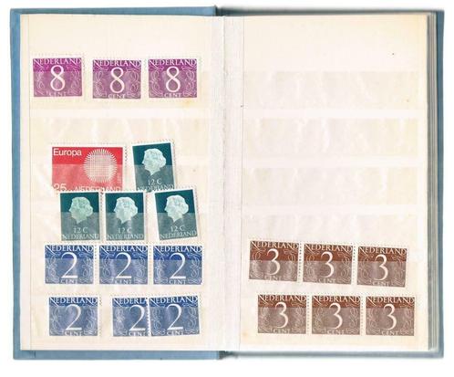 Nederlandse postzegels in klein boekje, Postzegels en Munten, Bankbiljetten | Nederland, Setje, 10 gulden, Ophalen of Verzenden