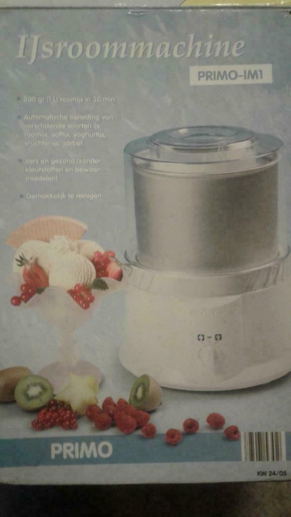 Nieuwe ijsroommachine, maakt heerlijk ijs, yoghurtijs, ..., Elektronische apparatuur, Keukenmixers, Nieuw, 1 tot 2 liter, Vaatwasserbestendig