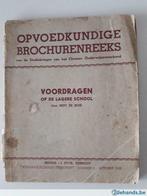 opvoedkundige Brochurenreeks - voordragen - lagere school -