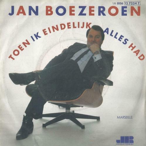 Jan Boezeroen – Toen ik eindelijk alles had / Marseille, Cd's en Dvd's, Vinyl Singles, Gebruikt, Single, Nederlandstalig, 7 inch