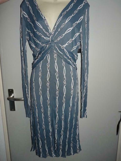 Nieuw - Atos Lombardini jurk - size 44 Italian, Kleding | Dames, Jurken, Nieuw, Maat 42/44 (L), Blauw, Ophalen of Verzenden