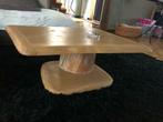 Salontafel handcrafted eik, Nieuw, 55 tot 75 cm, Overige vormen, Hout