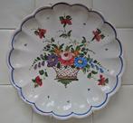 ancienne assiette murale décorative panier fleuri, Enlèvement ou Envoi