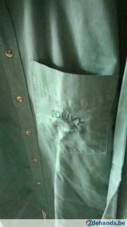 heren hemd bouvy maat medium kleur groen, Kleding | Heren, T-shirts, Gedragen, Maat 48/50 (M), Groen, Ophalen of Verzenden