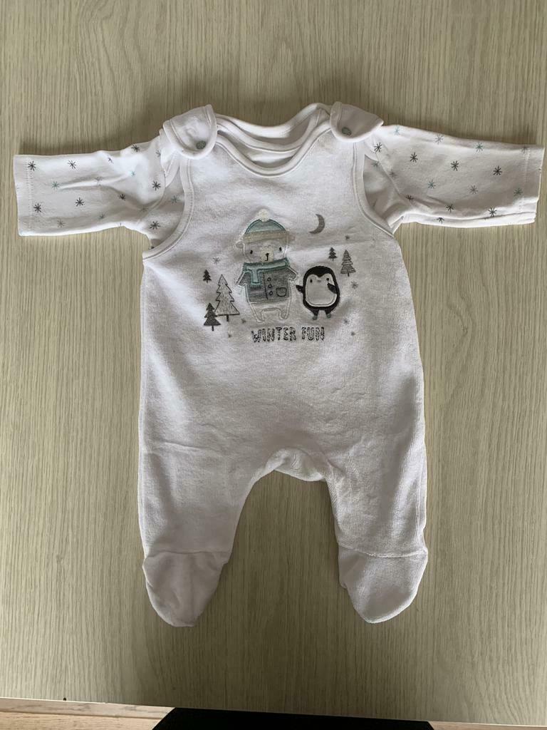 Mooi 2-delig babypakje winter maat 50, Ophalen of Verzenden, Gebruikt, Jongetje of Meisje, Pakje