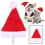 Kerstmuts klein dier hond kat luxe pluche, Diversen, Nieuw, Ophalen of Verzenden