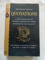 "The pocket book of cotations" Henry Davidoff - 1952, Enlèvement ou Envoi