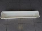 witte langwerpige bloembak, Tuin en Terras, Bloembakken en Plantenbakken, Ophalen, Tuin, Kunststof, Minder dan 30 cm