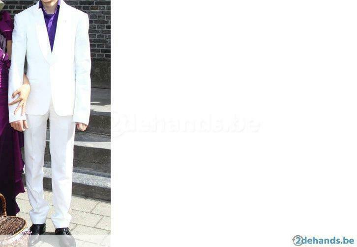 Wit kostuum A nooit gedragen, Kleding | Heren, Kostuums en vesten, Nieuw, Ophalen of Verzenden
