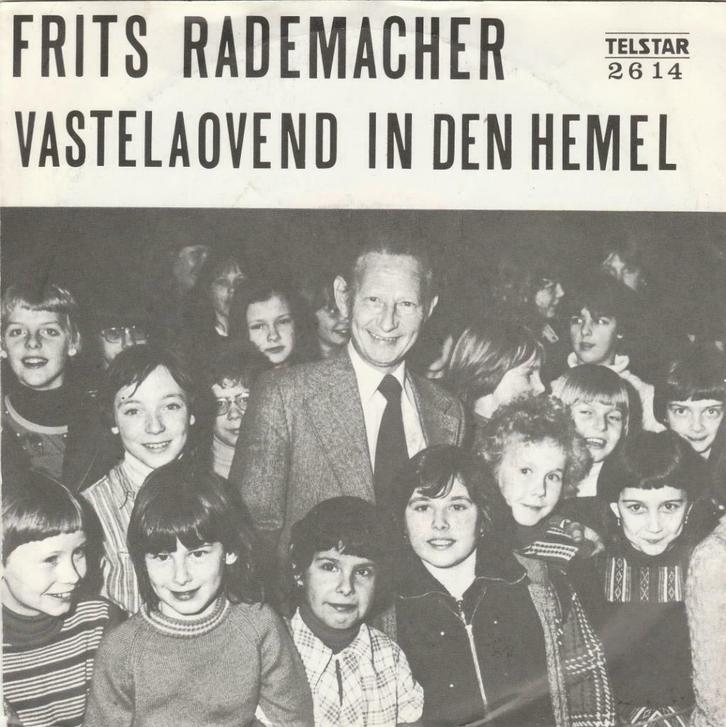 45T: Frits Rademacher: Vastelaovend in den hemel : Telstar, Cd's en Dvd's, Vinyl | Nederlandstalig, Overige formaten, Ophalen of Verzenden