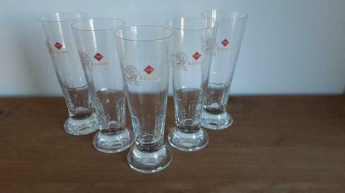 Bierglazen De Leeuw, Collections, Marques de bière, Comme neuf, Verre ou Verres, Leeuw, Enlèvement