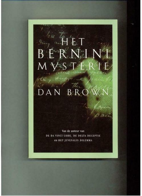 Boek  :  Het Bernini Mysterie  -  Schrijver  :  Dan Brown., Livres, Littérature, Comme neuf, Enlèvement ou Envoi