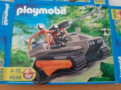 playmobil rupsvoertuig met schattenjager 4846, Kinderen en Baby's, Speelgoed | Playmobil, Gebruikt, Complete set, Ophalen