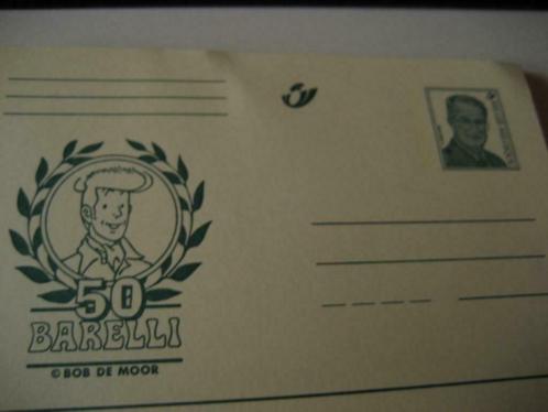 Gele briefkaart "50 jaar Barelli", Postzegels en Munten, Postzegels | Europa | België, Postfris, Kunst, Ophalen of Verzenden