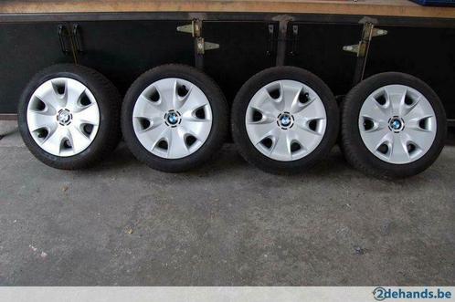 115_  4x (SET) BMW velgen + wieldeksels +RUNFLAT merkbanden, Auto-onderdelen, Banden en Velgen, Velg(en), 16 inch, 195 mm, Gebruikt