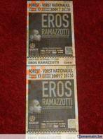 2 anciennes places du concert d'Eros Ramazzotti de 2001, Ophalen of Verzenden