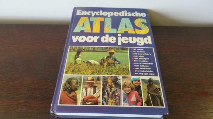 ENCYCLOPEDISCHE ATLAS VOOR DE JEUGD uitgebracht DELTHAS, Boeken, Atlassen en Landkaarten, Zo goed als nieuw, Overige atlassen
