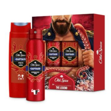 Old Spice Captain geschenkset douchegel en deo spray