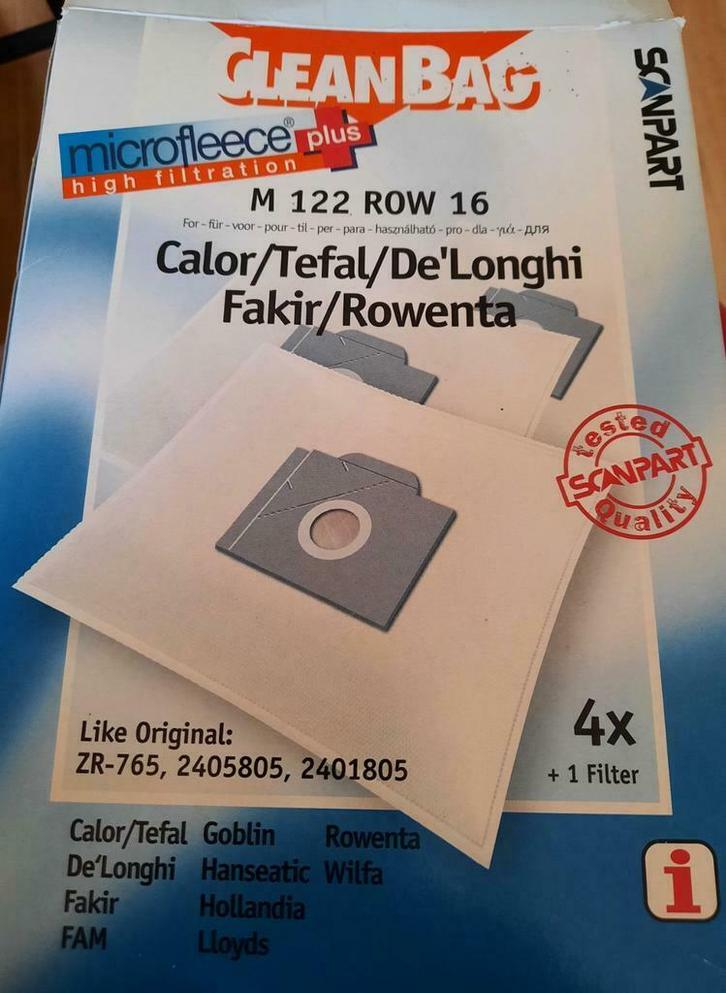 STOFZUIGERZAKKEN CLEAN BAG M122 ROX 16    Calor/Tefal/ De 'L, Elektronische apparatuur, Onderdelen en Toebehoren, Ophalen of Verzenden