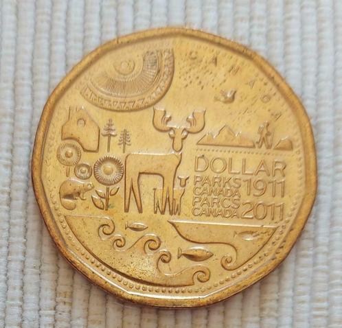 Canada 2011 - 1 Dollar - 100th Anniversary Parks Canada, Postzegels en Munten, Munten | Amerika, Losse munt, Verzenden