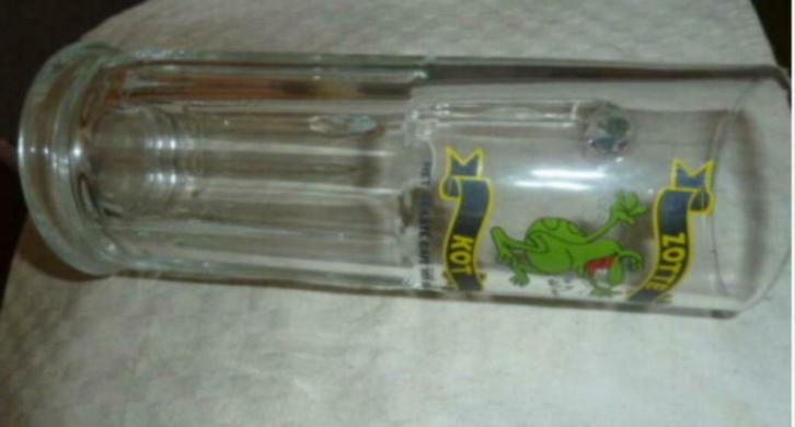 #E Bier glas / pul ZOTTE KOT Het gekste café van België 0,5L, Verzamelen, Glas en Drinkglazen, Nieuw, Bierglas, Ophalen of Verzenden