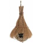 Vogelhuisje riet kokos bamboe Naturel 28 cm, Tuin en Terras, Nieuw, Ophalen of Verzenden
