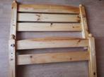 Lit complet 1personne: lit en bois+sommier à lattes+matelas, Maison & Meubles, Chambre à coucher | Lits, 100 cm, Brun, Enlèvement