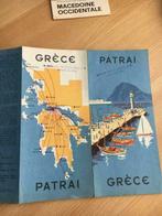 dépliant touristique "Patras - Grèce"  cartonné  vintage  3/, Enlèvement ou Envoi, Comme neuf, Carte géographique, 1800 à 2000