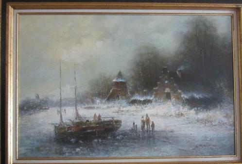 Winterlandschap - Gerrit Nijland ( 1931 - )