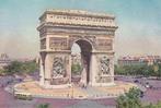 CP Paris : Arc de Triomphe Grand Format animé, Collections, Cartes postales | Étranger, France, Non affranchie, 1940 à 1960, Enlèvement ou Envoi