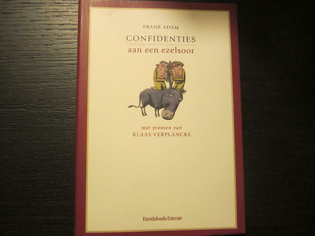 Confidenties aan een ezelsoor -Frank Adam-, Boeken, Literatuur, Ophalen of Verzenden