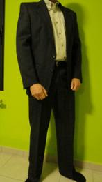 Mooi klassiek kost. - donkergrijs met vertikale blauwe lijn, Kleding | Heren, Kostuums en vesten, Ophalen of Verzenden, Nieuw