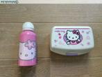 Brooddoos en drinkfles hello kitty, Gebruikt, Overige typen