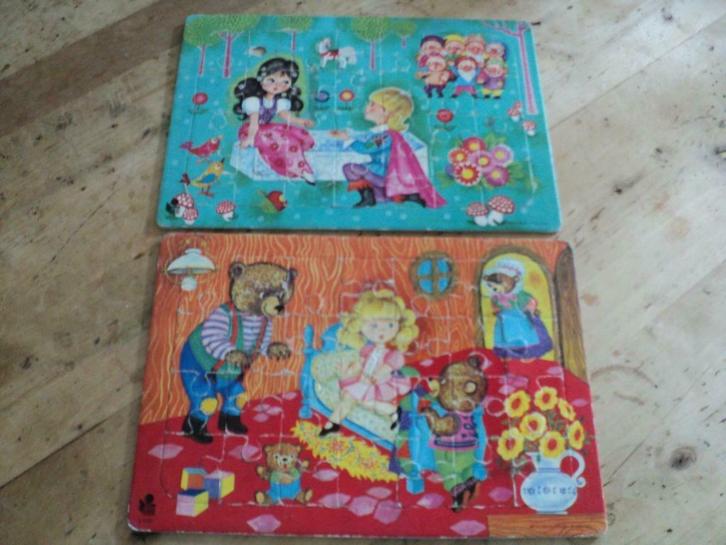 oude puzzel   28 stukjes, Antiek en Kunst, Curiosa en Brocante, Ophalen of Verzenden