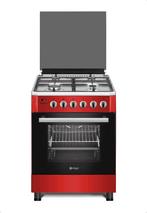 Nouveau 60 cm ROUGE - Poêles à gaz de luxe - 399 €, Electroménager, Cuisinières, 4 zones de cuisson, 85 à 90 cm, Classe énergétique A ou plus économe