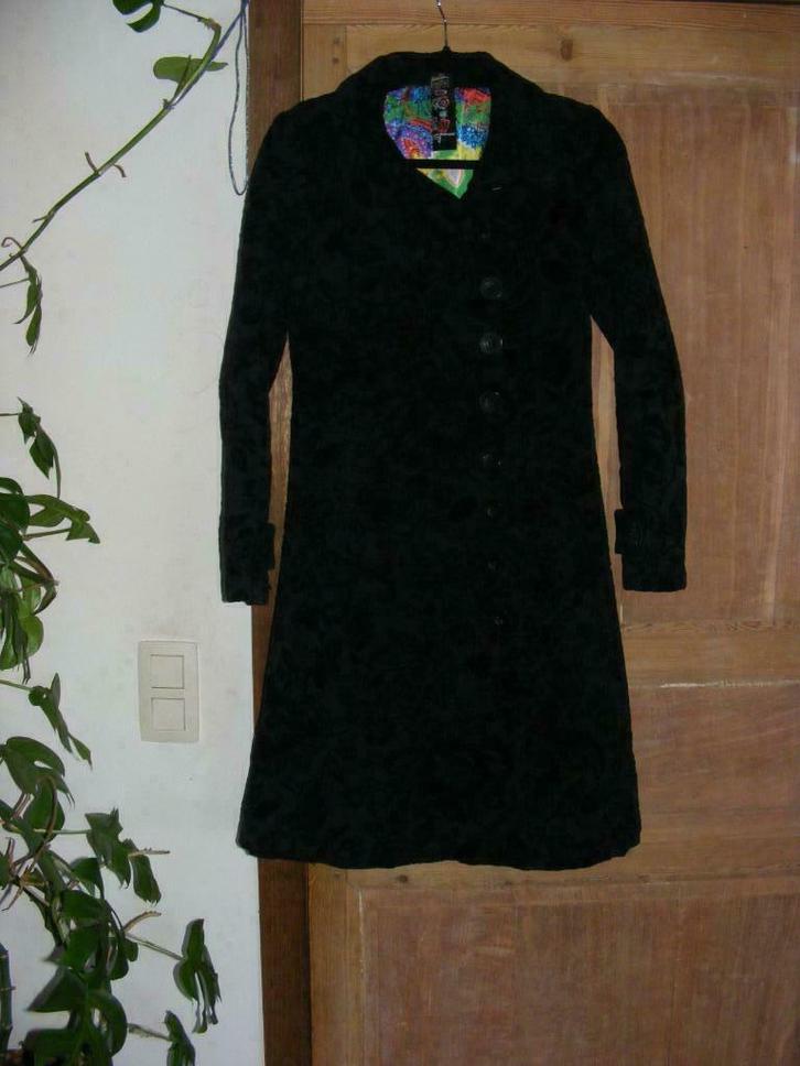 Desigual mantel, Kleding | Dames, Jassen | Winter, Gedragen, Maat 38/40 (M), Zwart, Ophalen of Verzenden