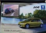 Manuel d'utilisation Peugeot 206 avec sa pochette, Enlèvement ou Envoi