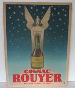 antieke affiche cognac Rouyer met sfinks, Verzamelen, Merken en Reclamevoorwerpen, Ophalen, Gebruikt