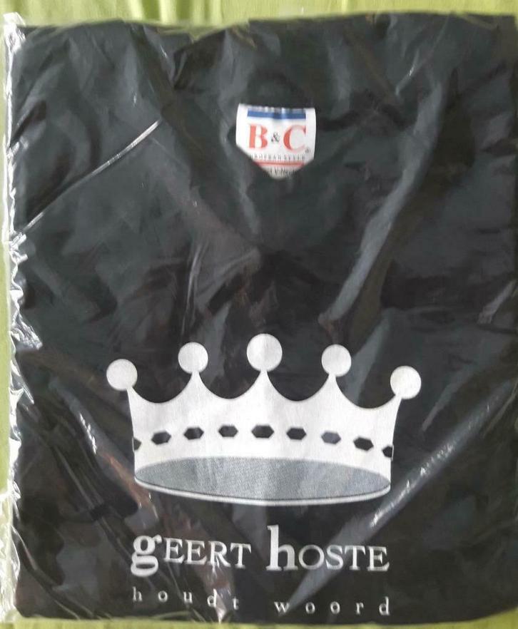 T-shirts Geert Hoste, Kleding | Heren, T-shirts, Nieuw, Maat 52/54 (L), Zwart, Ophalen of Verzenden